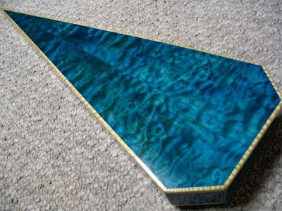 Quilted Maple (dyed blue)